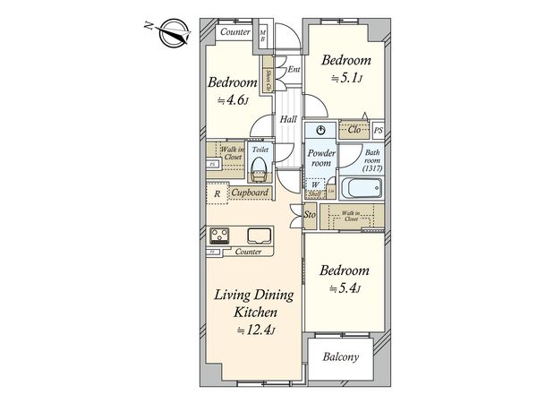 笹塚パーク・ホームズ 間取図(平面図)