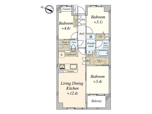 笹塚パーク・ホームズ 間取図(平面図) 笹塚パーク・ホームズ 間取図(平面図)