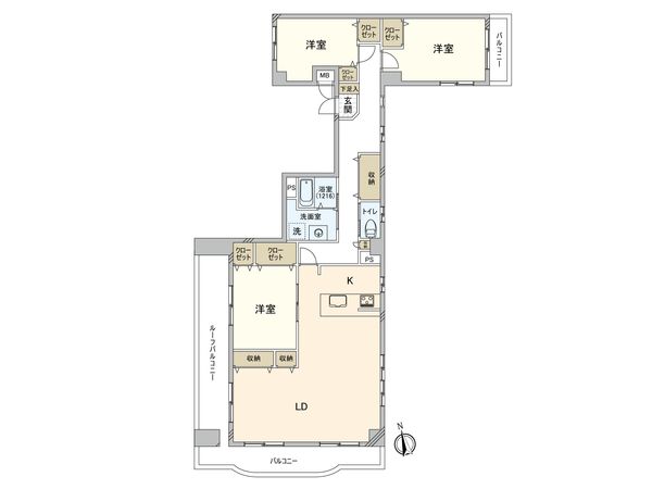 レクセル梅ヶ丘 間取図(平面図)