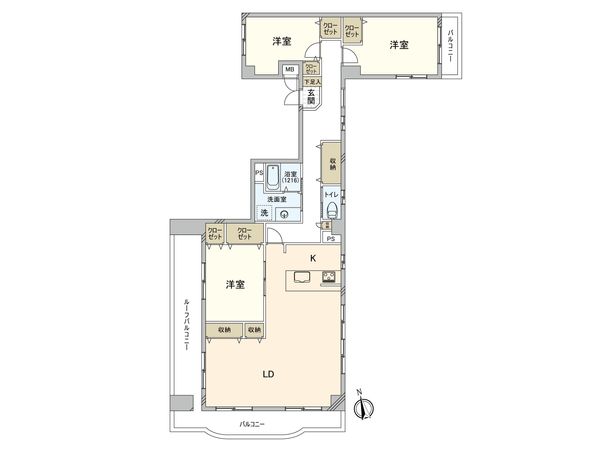 レクセル梅ヶ丘 間取図(平面図)