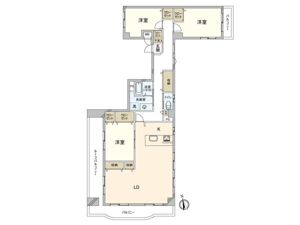 レクセル梅ヶ丘 間取図(平面図) レクセル梅ヶ丘 間取図(平面図)