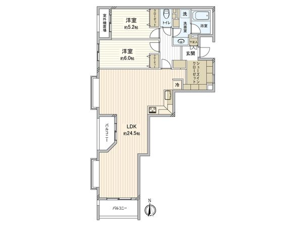 フェアロージュ北沢 間取図(平面図)