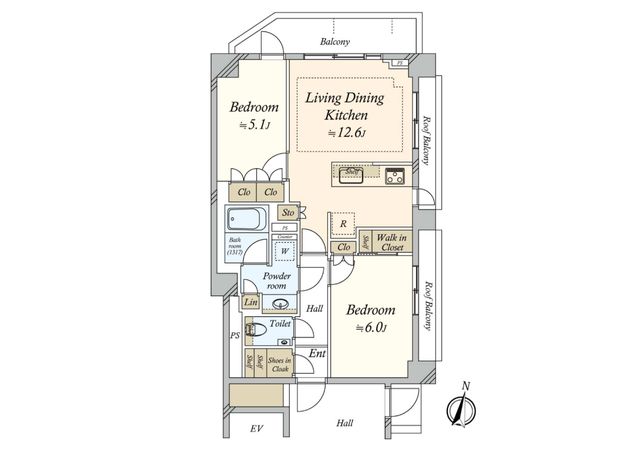 ピアース明大前 間取図(平面図)