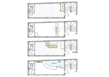 下北沢1棟ビル 間取図(平面図)