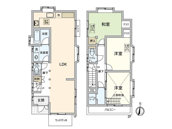 世田谷区大原1丁目 戸建(旅館) 間取図(平面図) 世田谷区大原1丁目 戸建(旅館) 間取図(平面図)
