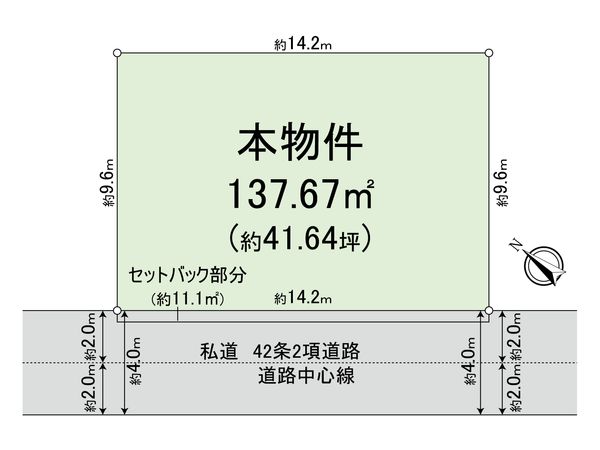 渋谷区上原2丁目 土地 地形図