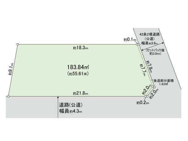 上原2丁目 土地 区画図 上原2丁目 土地 区画図