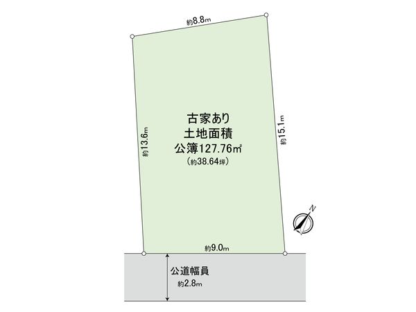 渋谷区西原1丁目 土地 区画図 渋谷区西原1丁目 土地 区画図