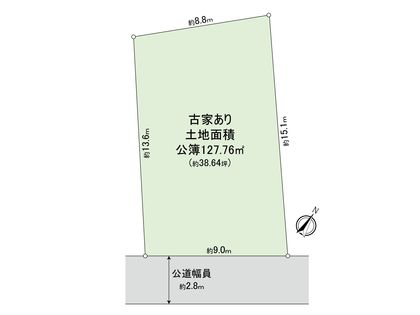 渋谷区西原1丁目 土地 区画図