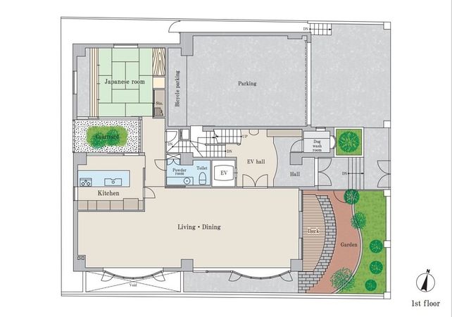 渋谷区西原3丁目 戸建 間取図(平面図) 渋谷区西原3丁目 戸建 間取図(平面図)