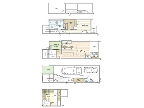 上原3丁目 戸建 間取図(平面図)
