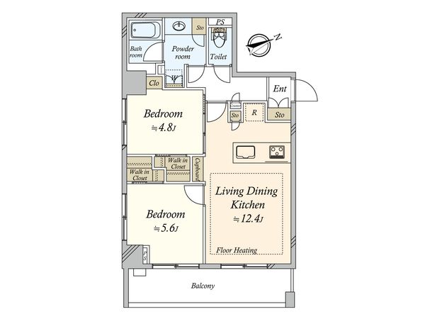 富ヶ谷セントラル 間取図(平面図)