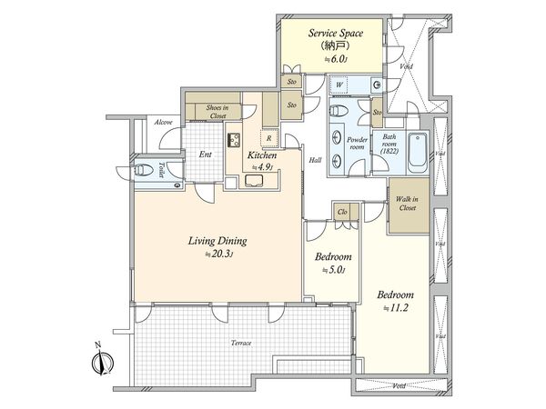 グランドメゾン代沢 間取図(平面図) グランドメゾン代沢 間取図(平面図)