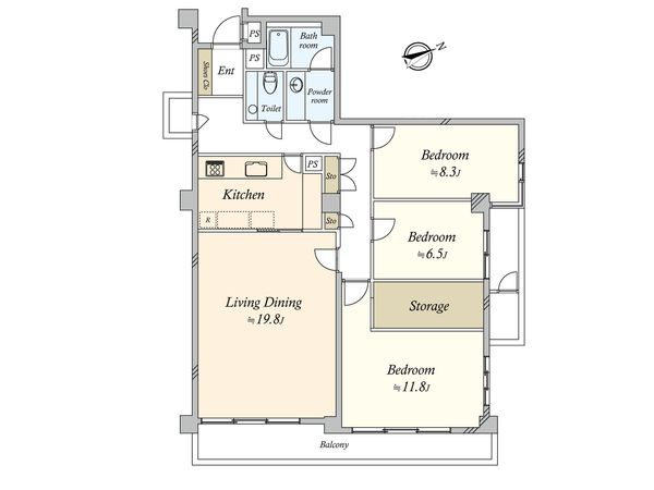 ハイツ元代々木50番 間取図(平面図)