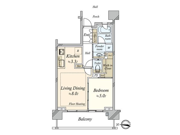 シティテラス代々木公園 間取図(平面図) シティテラス代々木公園 間取図(平面図)