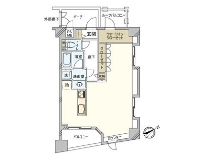 東急ドエル・プレステージ参宮橋 間取図(平面図)