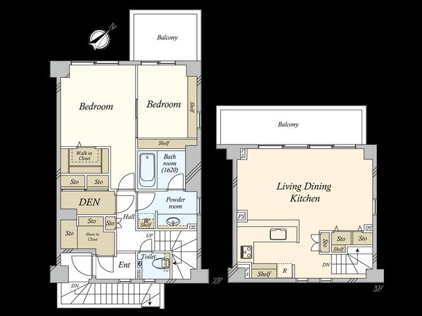 オープンレジデンス代々木上原 間取図(平面図) 間取図(平面図)