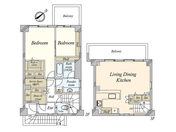 オープンレジデンス代々木上原 間取図(平面図)