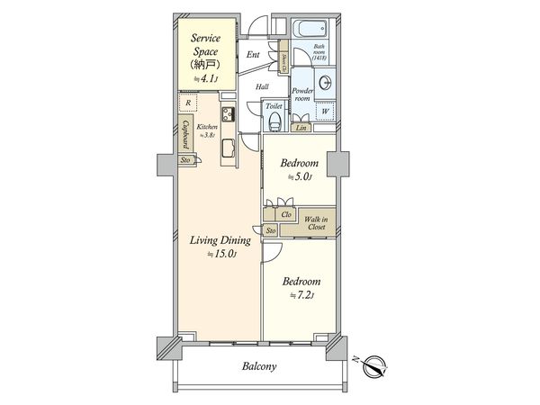 パークコート代々木初台 間取図(平面図) パークコート代々木初台 間取図(平面図)