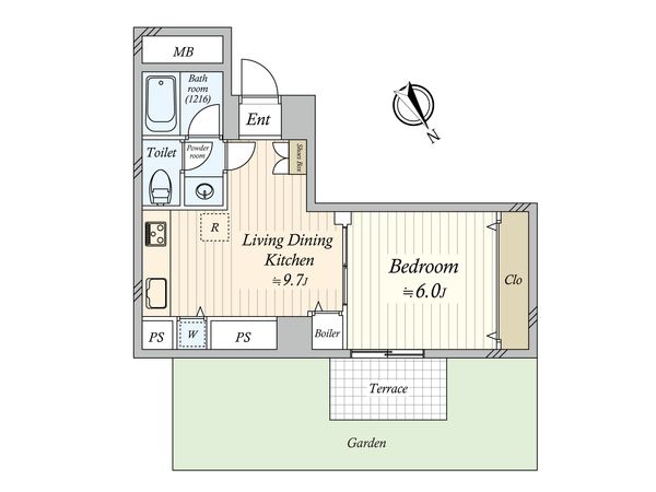 元代々木ペアシティ 間取図(平面図)