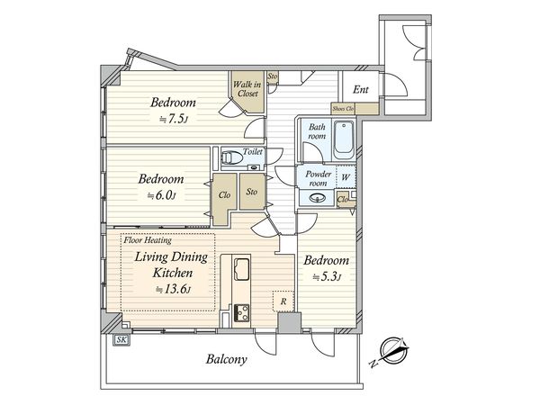 パークハウス代々木上原 間取図(平面図) パークハウス代々木上原 間取図(平面図)