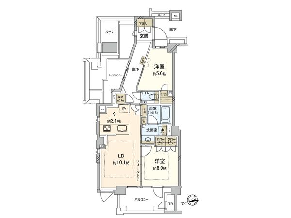 プレミスト世田谷梅丘 間取図(平面図) 間取図(平面図)