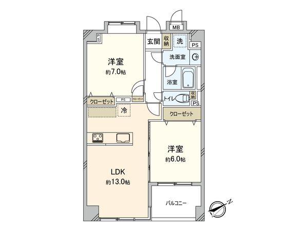 マートルコート代々木公園 間取図(平面図)