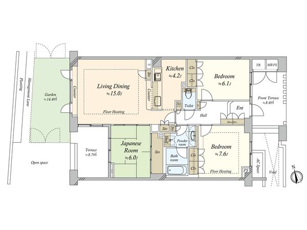ライオンズマンション元代々木グランフォート 間取図(平面図) ライオンズマンション元代々木グランフォート 間取図(平面図)