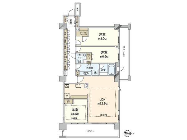 パークコート渋谷大山町ザ・プラネ 悠邸 間取図(平面図) パークコート渋谷大山町ザ・プラネ 悠邸 間取図(平面図)