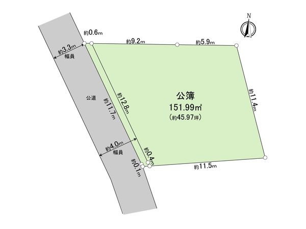 北野川7丁目土地 区画図 区画図