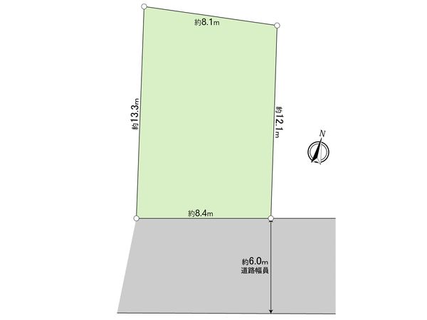 上小田中2丁目売地 区画図 上小田中2丁目売地 区画図