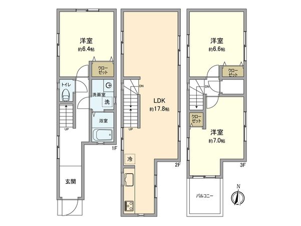 建物プラン例 (間取り図)