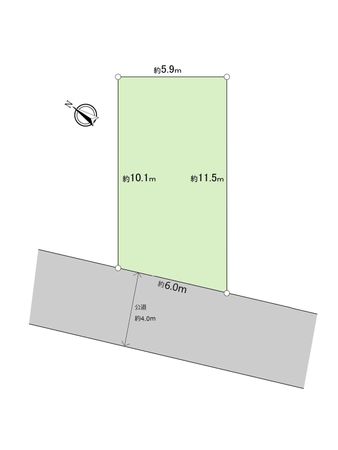二子1丁目土地 区画図