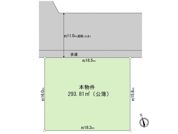 下作延6丁目土地 区画図 下作延6丁目土地 区画図