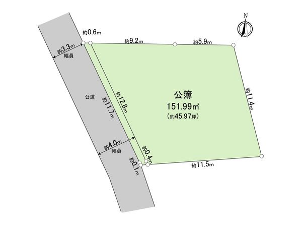 北野川7丁目土地 区画図 北野川7丁目土地 区画図