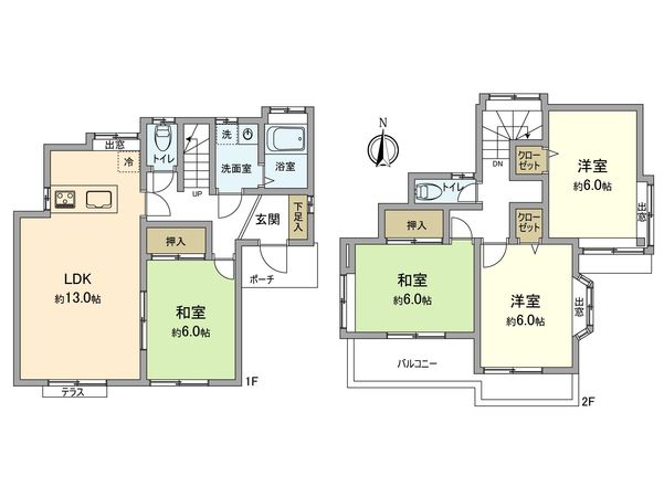末長2丁目戸建 間取図(平面図)
