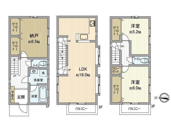新城2丁目戸建 間取図(平面図) 新城2丁目戸建 間取図(平面図)