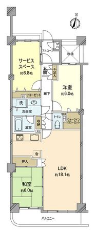 クレッセント宮崎台2 間取図(平面図)