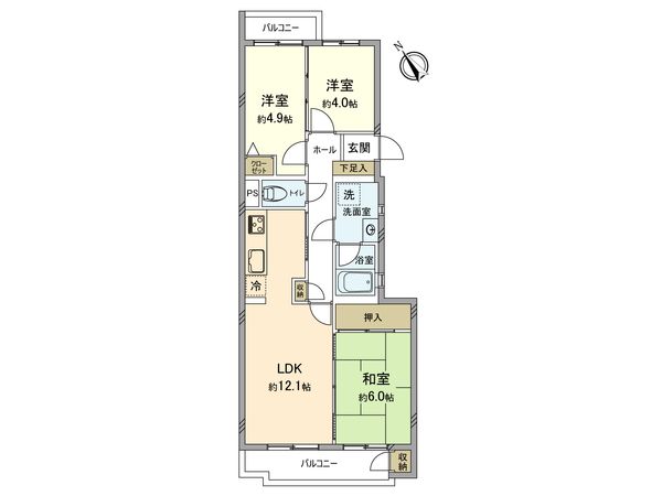 藤和宮崎台コープ 間取図(平面図) 藤和宮崎台コープ 間取図(平面図)