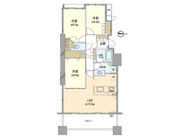 ザ・タワー&パークス田園都市溝の口 間取図(平面図)
