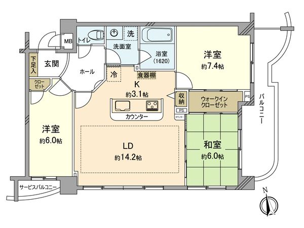 ライフレビュー溝の口 間取図(平面図) ライフレビュー溝の口 間取図(平面図)