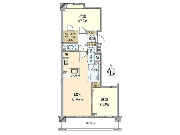 クレストフォルム武蔵新城サウステラス 間取図(平面図) 間取図(平面図)