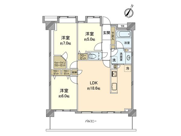 メイフェアパークス溝の口 F棟 間取図(平面図) 間取図(平面図)