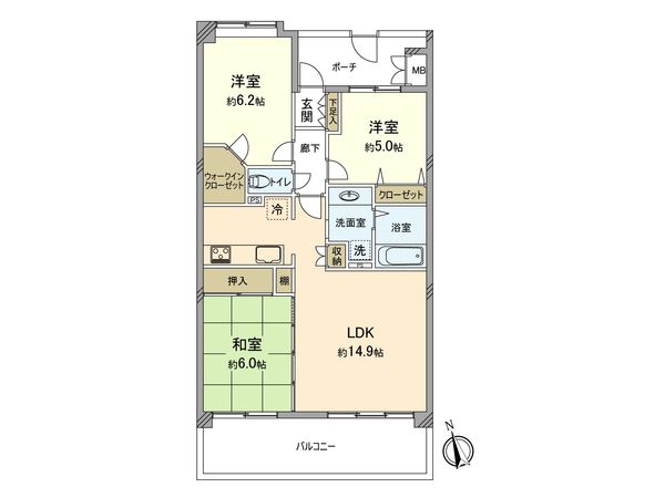 セボンコリネール エストエール 間取図(平面図) 間取図(平面図)