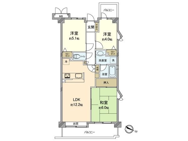 バースシティー梶ヶ谷壱番館 間取図(平面図) 間取図(平面図)