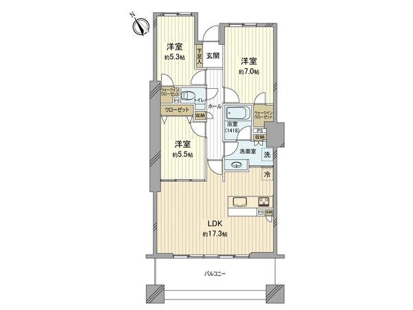 ザ・タワー&パークス田園都市溝の口 間取図(平面図)