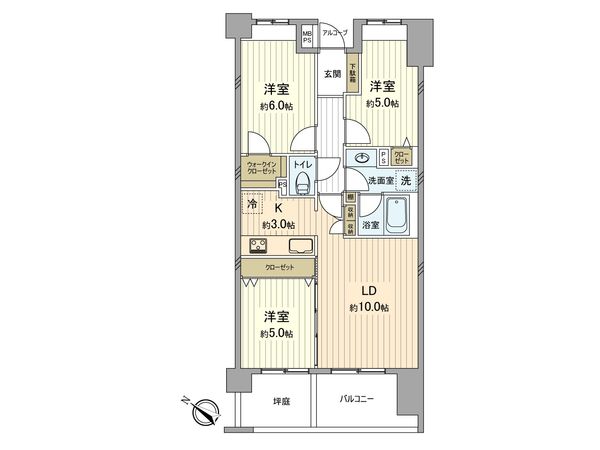 クオス溝の口レジデンシャルヒルズ 間取図(平面図) 間取図(平面図)