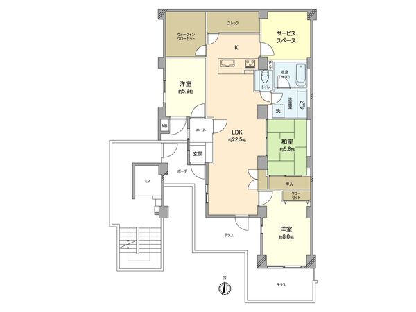 ユニテ梶ヶ谷テラス 間取図(平面図) ユニテ梶ヶ谷テラス 間取図(平面図)