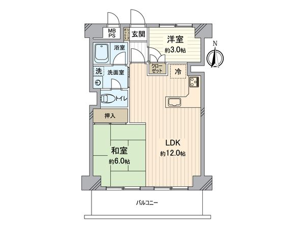 溝の口セントラルマンション 間取図(平面図)