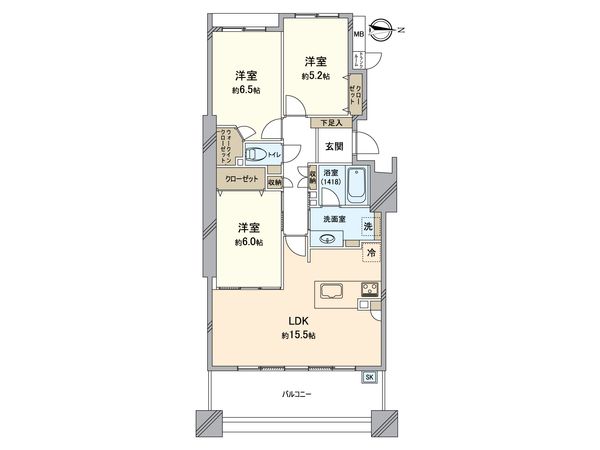 ザ・タワー&パークス田園都市溝の口 間取図(平面図)